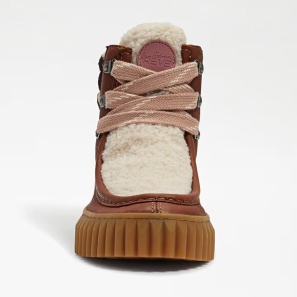 Sam Edelman Reve Fay Platform Boot Brown Patchwork 7.5M NIB - Picture 3 of 12